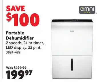 Home Hardware Portable dehumidifier offer