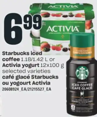 Valu-mart Café glacé starbucks ou yogourt activia offer