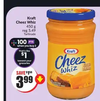 Chalo FreshCo Kraft cheez whiz 450 g offer