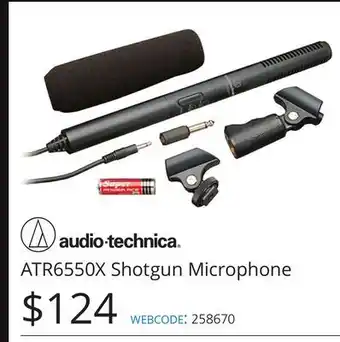 Vistek Audio technica shotgun microphone offer