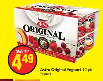 Chalo FreshCo Astro original yogourt 12 pk offer