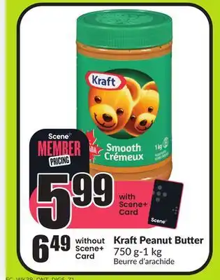 Chalo FreshCo Kraft peanut butter 750 g-1 kg offer