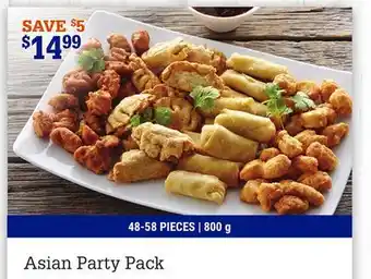 M & M Food Market Asian party pack offer