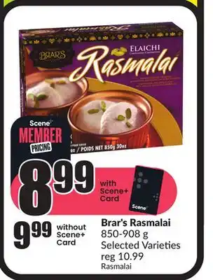 Chalo FreshCo Brar's rasmalai 850-908 g selected varieties offer