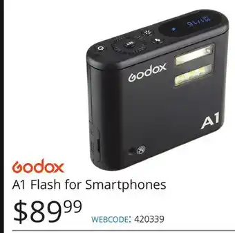 Vistek Godox a1 flash for smartphones offer
