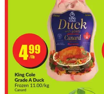 Chalo FreshCo King cole grade a duck frozen 11.00/kg offer