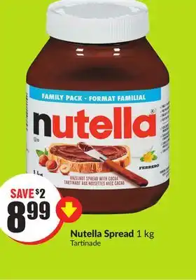 Chalo FreshCo Nutella spread 1 kg offer