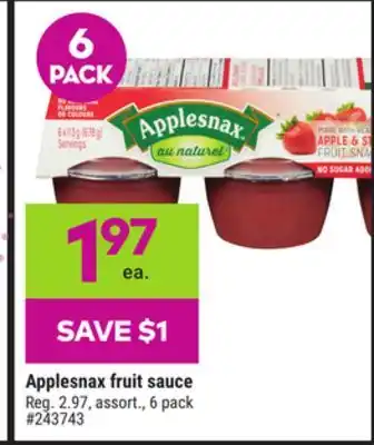 Giant Tiger Applesnax fruit sauce offer