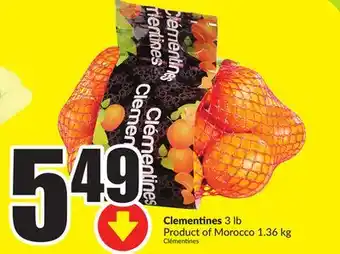 Chalo FreshCo Clementines 3 lb product of morocco 1.36 kg offer
