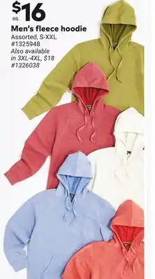 Giant Tiger Men's fleece hoodie offer