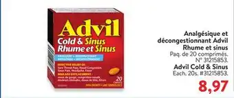 Walmart Advil cold & sinus offer