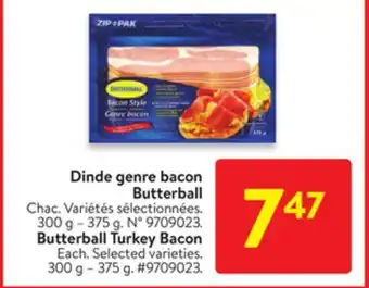 Walmart Butterball turkey bacon offer