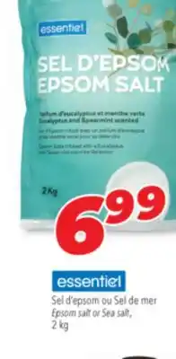 Familiprix Essentiel epsom salt or sea salt offer