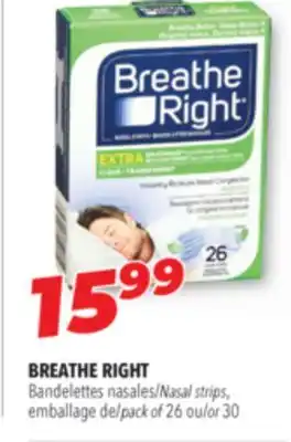 Familiprix Breathe right nasal strips offer