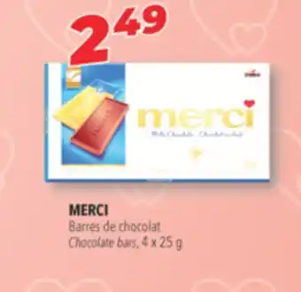 Familiprix Merci chocolate bars offer