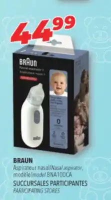 Familiprix Braun nasal aspirator offer