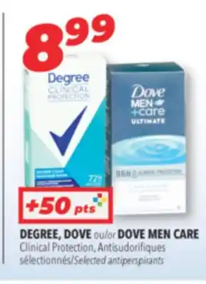 Familiprix Degree, dove or dove men care offer