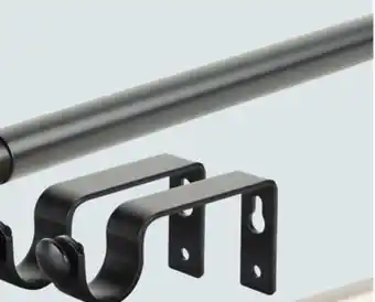 Canac Curtain rod black or stainless 47 1/4in. / 84 in offer
