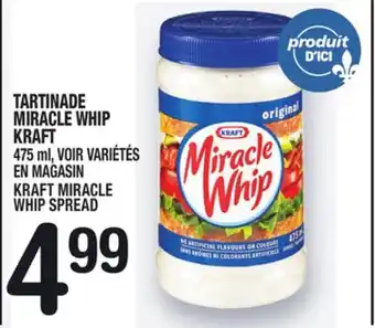Marche Ami Tartinade miracle whip kraft | kraft miracle whip spread offer