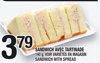 Marche Ami Sandwich avec tartinade | sandwich with spread offer