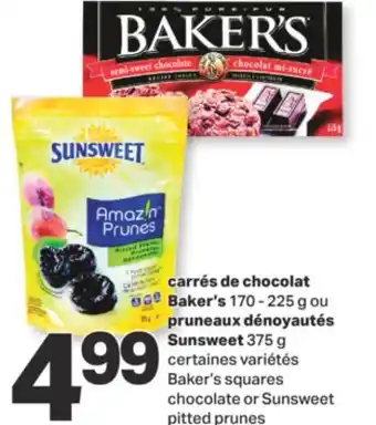 L'Intermarché Carrés de chocolat 170 - 225 g ou pruneaux dénoyautés 375 g offer