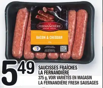 Marche Ami Saucisses fraîches la fernandière | la fernandière fresh sausages offer