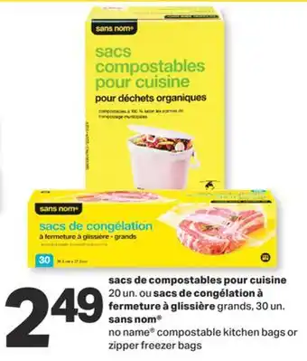 L'Intermarché Sacs de compostables pour cuisine 20 un. ou sacs de congélation à fermeture à glissière grands, 30 un offer