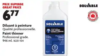 Home Hardware Paint thinner offer
