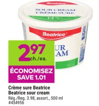 Giant Tiger Beatrice sour cream offer