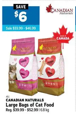 Ren’s Pets Depot All canadian naturals large bags of cat food offer