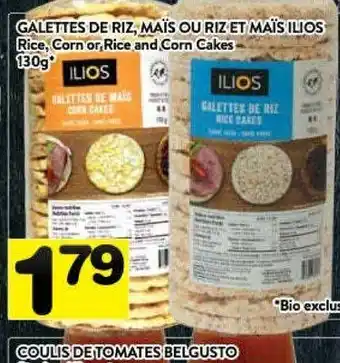 Supermarché PA Rice, corn or rice and corn cakes offer
