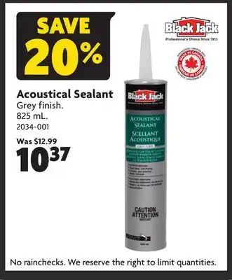 Home Hardware Acoustical sealant offer
