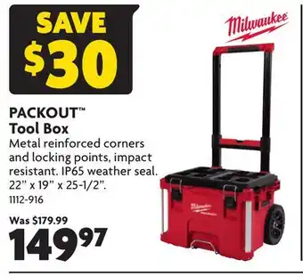 Home Hardware Packout tool box offer