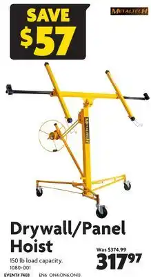 Home Hardware Drywall/panel hoist offer