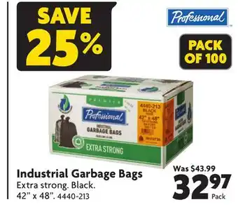 Home Hardware Industrial garbage bags offer
