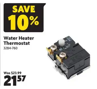 Home Hardware Water heater thermostat offer
