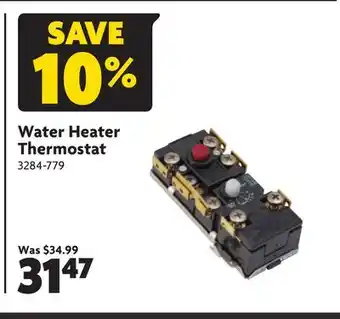 Home Hardware Water heater thermostat offer