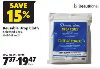 Home Hardware Reusable drop cloth offer