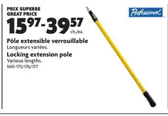 Home Hardware Locking extension pole offer