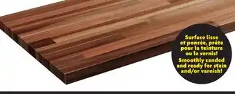 Home Hardware Acacia wood countertop offer