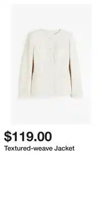 H&M Textured-weave jacket offer