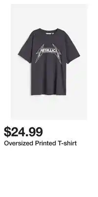 H&M Oversized printed t-shirt offer