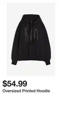 H&M Oversized printed hoodie offer