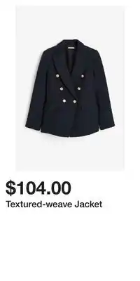 H&M Textured-weave jacket offer