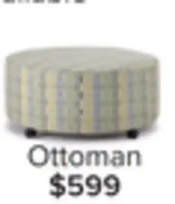 Leon's Fairmont ottoman - blue offer