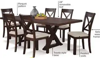 Leon's Claira 7-piece dining set offer