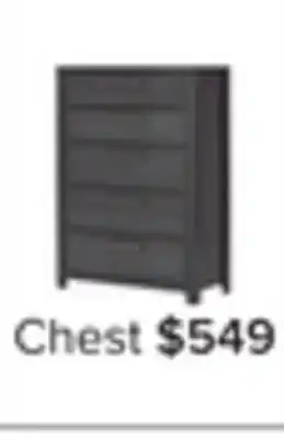 Leon's Westpoint 5 drawer chest - weathered grey offer