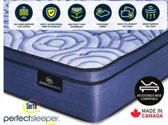 Leon's Serta perfect sleeper tempest medium euro top queen mattress offer