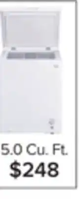 Leon's L2 white chest freezer (5.0 cu. ft.) - lrc05m2awwc offer