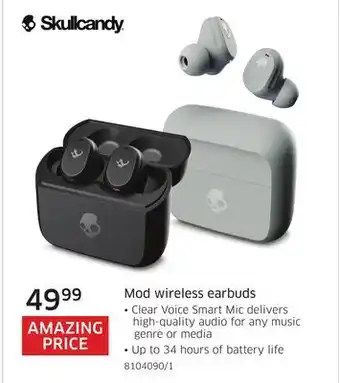 The Source Skullcandy mod wireless earbuds offer